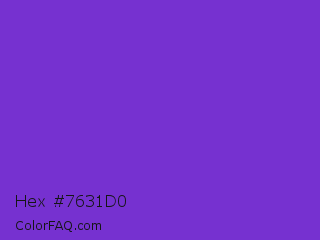Hex #7631d0 Color Image