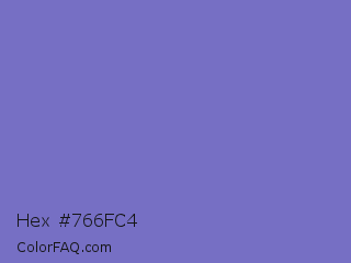 Hex #766fc4 Color Image