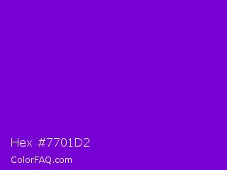 Hex #7701d2 Color Image