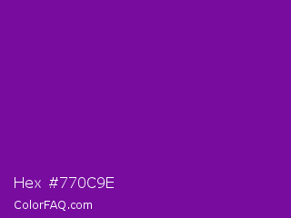 Hex #770c9e Color Image