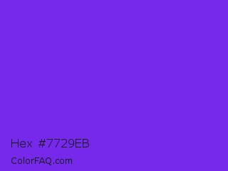 Hex #7729eb Color Image