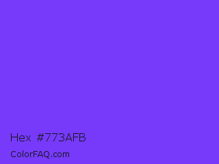 Hex #773afb Color Image
