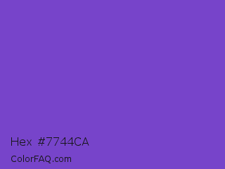 Hex #7744ca Color Image