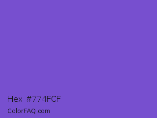 Hex #774fcf Color Image