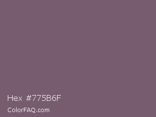 Hex #775b6f Color Image
