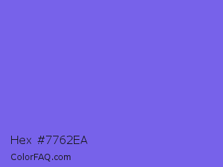 Hex #7762ea Color Image