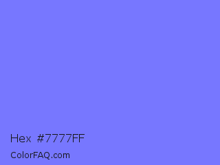 Hex #7777ff Color Image