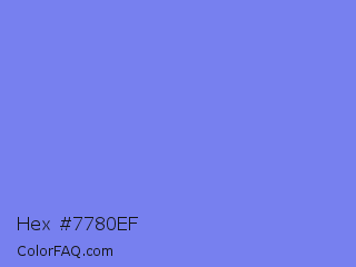 Hex #7780ef Color Image