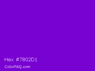 Hex #7802d1 Color Image