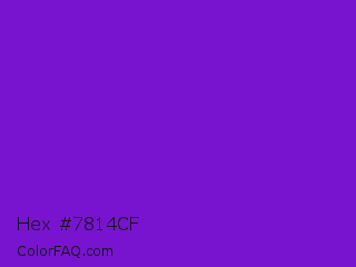 Hex #7814cf Color Image
