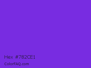 Hex #782ce1 Color Image