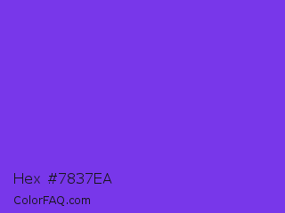 Hex #7837ea Color Image