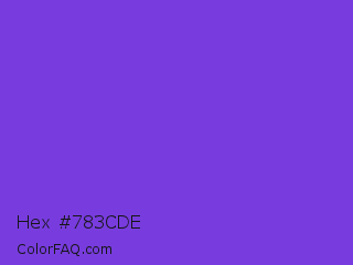 Hex #783cde Color Image