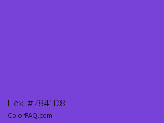 Hex #7841d8 Color Image