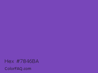 Hex #7846ba Color Image