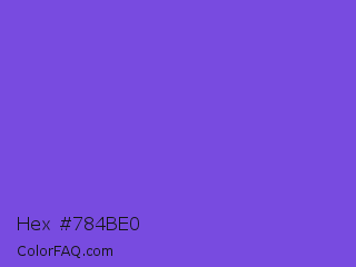 Hex #784be0 Color Image