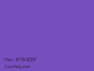 Hex #784ebf Color Image