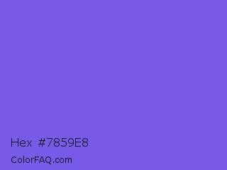 Hex #7859e8 Color Image