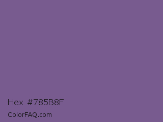 Hex #785b8f Color Image