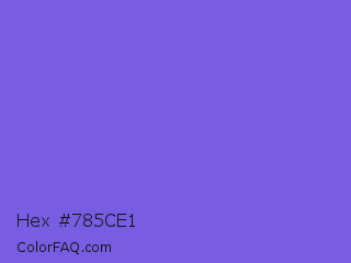 Hex #785ce1 Color Image
