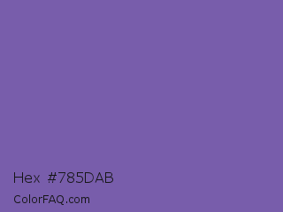 Hex #785dab Color Image