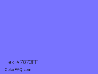Hex #7873ff Color Image