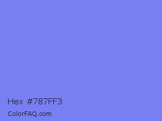 Hex #787ff3 Color Image