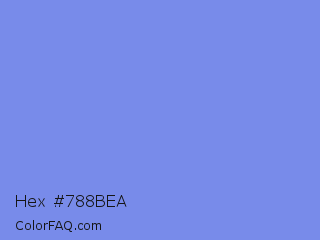 Hex #788bea Color Image