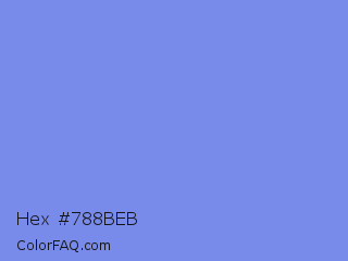 Hex #788beb Color Image