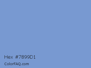 Hex #7899d1 Color Image