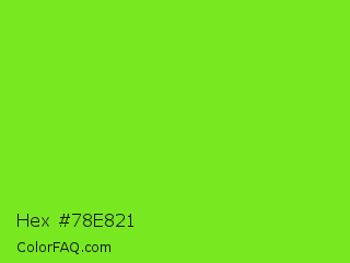 Hex #78e821 Color Image