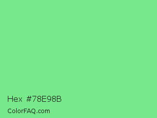 Hex #78e98b Color Image