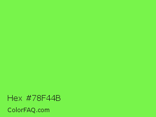 Hex #78f44b Color Image