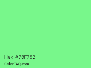 Hex #78f78b Color Image
