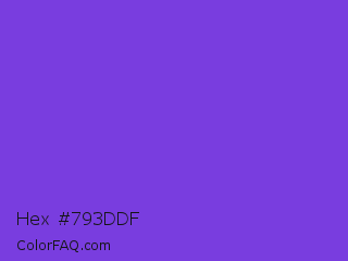 Hex #793ddf Color Image