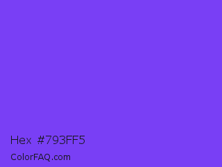 Hex #793ff5 Color Image