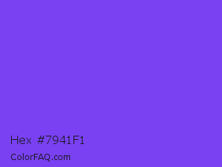 Hex #7941f1 Color Image
