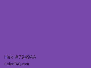 Hex #7949aa Color Image