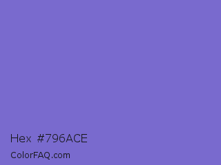 Hex #796ace Color Image