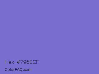 Hex #796ecf Color Image