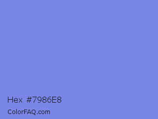 Hex #7986e8 Color Image