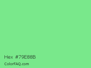 Hex #79e88b Color Image