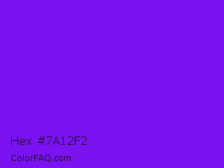 Hex #7a12f2 Color Image