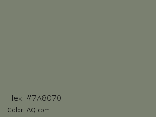 Hex #7a8070 Color Image