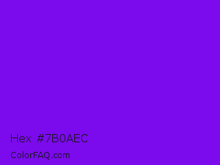 Hex #7b0aec Color Image