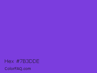 Hex #7b3dde Color Image