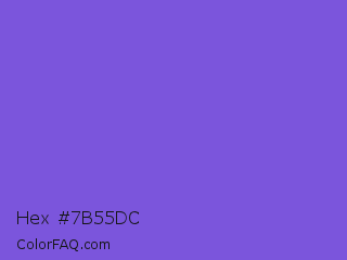 Hex #7b55dc Color Image
