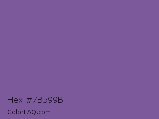 Hex #7b599b Color Image