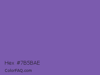 Hex #7b5bae Color Image