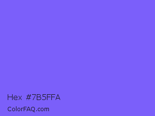 Hex #7b5ffa Color Image